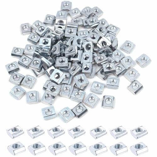 Yinpecly 100Pcs 2020 Series M5 Sliding T Nuts Metric M5 Thread