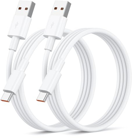Oumida Cable de Carga Rápida USB C a USB A, 1M Cables USB Turbo de Carga Compatible con Samsung Galaxy S25 S24 S23 S22 S21 Plus Ultra/Samsung Galaxy A16 A15 A25 A35 A56 A55 A33 Android etc (2 Pack)