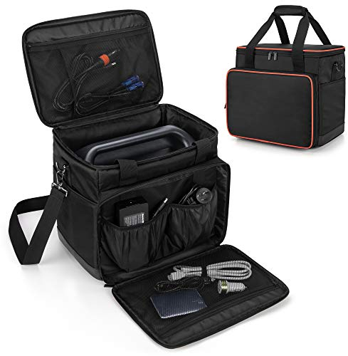 Trunab Tasche für Generator, Kompatibel mit Jackery Explorer 1000 / ECOFLOW River 2 MAX/BLUETTI EB70, Reisetasche für Tragbares Kraftwerk mit Taschen