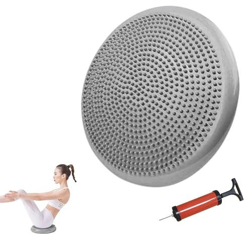Coussin d'Équilibre. Yoga, Pilates, Disque de Fitness Pneumatique Antidérapant. Oreiller Gonflable pour Améliorer la Posture. Disque pour Entraîner la Stabilité.