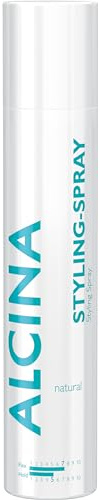 ALCINA Natural Styling-Spray Aerosol | 1 x 200 ml | naturligt grepp och maximal spännkraft från hårfästet till spetsarna | perfekt för håruppsättningar | inga rester | kan kammas..