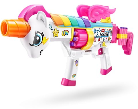 XSHOT Big Rizz Blastercorn 24 fléchettes à Technologie Air Pocket de ZURU, Dart Blaster Jouet pour garçons et Filles, Adolescents et Adultes âgés de 8 Ans et Plus