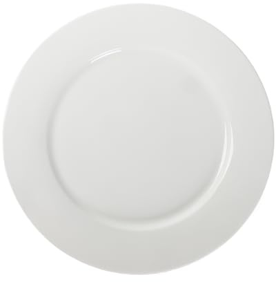 ZUICI CERAMICRAFT 9 Inch White Bone China Dinner Plates, Set of 6, 23cm Small Dinner Plates, Lightweight & Stackable Round Dishes, Microwave and Dishwasher Safe