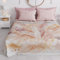 PETTI Artigiani Italiani - Tagesdecke für französisches Bett, Frühling, Sommer, leichte Decke für französisches Bett, Bettlaken, Palma Puder, 100% Made in Italy