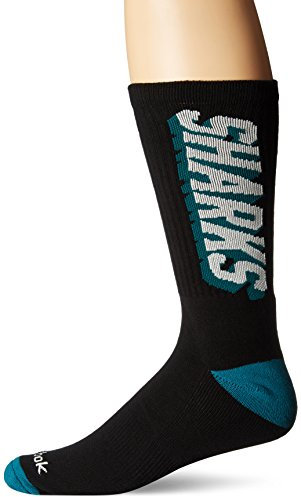 Reebok NHL Los Angeles Kings Herren SP17 Vertical Name Crew Socken, Schwarz, Größe 43-45
