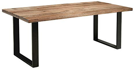 invicta INTERIOR Design Esstisch Iron Craft 180cm Mangoholz Eisen Holztisch Massivholz Konferenztisch Industrial Design