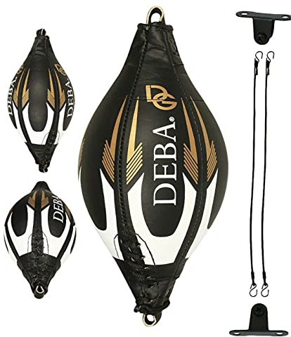 Deba® Leder Doppelendball Boxsack Speedball D-Ball Boxbirne Schlagbirne Punching DE