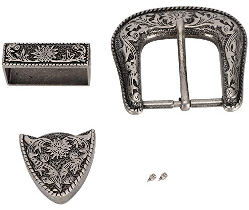 Hebilla de vaquero occidental, estilo vintage, hecha a mano, aleación tallada, hebilla de cinturón, vaquero occidental, hebilla de cinturón de plata antigua para repuesto o artesanía de cuero
