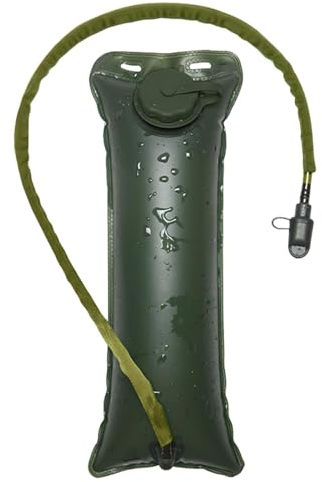 ZSMJAER Camel Bag, 3L Sacca Idrica, Sacca Idratazione Portatile, Tappo a Prova di perdite Il Meglio, per Bere con Copertura, Camel Bag per l'escursionismo, Il Campeggio, Il Ciclismo, La Caccia (Verde)