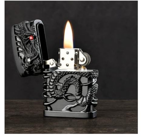 Kerosene lighter Lighters metal lighters, kitchen, candles (excluding fuel) black