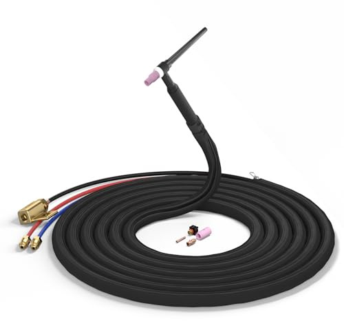 YESWELDER TIG Welding Torch WP-20F Flexible Head Water-Cooled 250Amp Welding Torch 25ft Cable