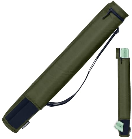 CleverMade Funda enfriadora para 6 latas, Paquete de 6 Tubos enfriadores aislados con Correa de Hombro Ajustable, Apertura de latas de fácil Acceso y Bolsillo de Almacenamiento de Neopreno, Color