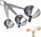 TSKDKIT 3 Stück Trichter Edelstahl mit Langem Griff Klein Metall Trichter Mini Edelstahl Trichter zum Übertragen von Flüssigkeiten und Pulver