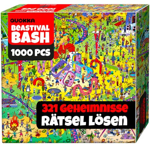 Rompecabezas 1000 Piezas para Adultos - Puzzle Adultos | Mitos Pawchella - Caja de Embalaje Premium con Retos Extra Divertidos - Relajarse, Desarrollar la Creatividad y Regalar