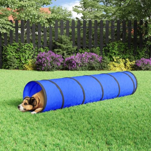 Genérico Túnel para Perros poliéster Azul Ø40x200 cm,Juegos y Juguetes,Estructuras para Juegos al Aire Libre,Tiendas y túneles de juego-172189