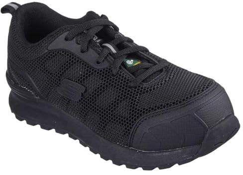 Skechers - Bulkln Lyndale, Zapato industrial Mujer, Negro, 38 EU
