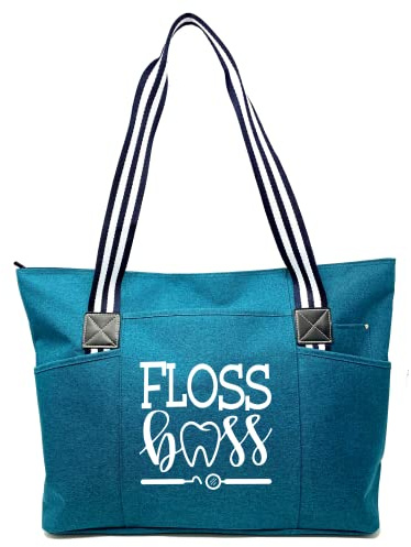 Brooke & Jess Designs Dental Assistant Gifts - Dentist Tote Bags Clinical Bag for Dental Students, Assistants, Hygienist, Gifts for Women Dentist