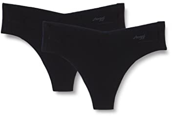Sloggi Women's sloggi ZERO Modal 2.0 H Hipstring 2P, BLACK
