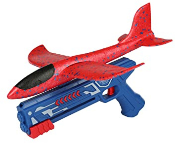 Jamara Avión de Juguete – Deslizador de Lanzamiento con avión de poliestireno Extra Resistente con Alcance de hasta 20 m – avión niños con 34 cm de envergadura