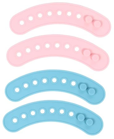 Toyvian 4stücke Babylätzchen-verlängerung Aus Gummi Einstellmöglichkeiten Für Säuglingslätzchen Langlebig Esslätzchen-verlängerung