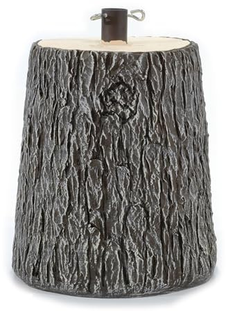 Base Supporto Albero di Natale Tronco Realistico Natalizio Attacco Universale e Ganci per Adattamento H36cm