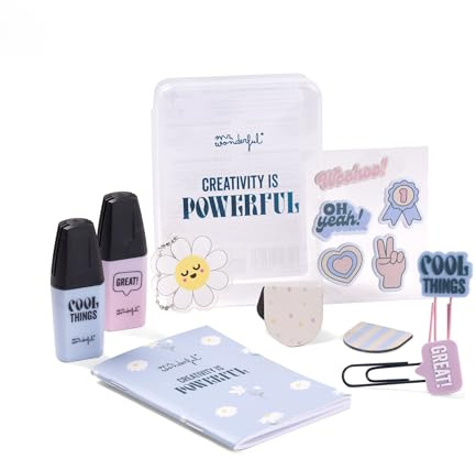 Mr.Wonderful – kit för att dekorera din agenda – kreativitet är kraftfull