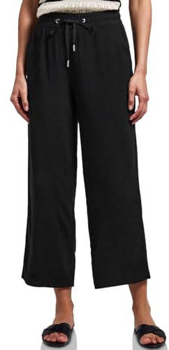 Street One Damen 3716099 Wide Leg Hose, Schwarz, 40