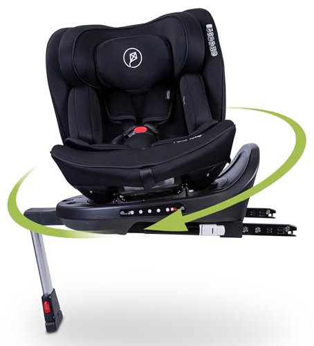 Red Kite Hoop 360 Rotating Car Seat R129 iSize - Black