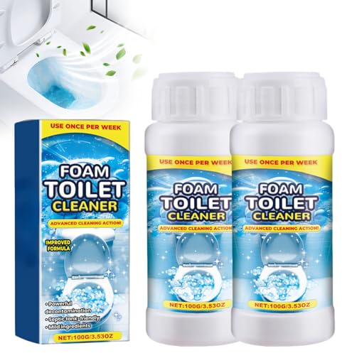 WC Acción Total Limpiador para Inodoro, Limpiador para WC, Cleaning Block Inodoro, Producto de Limpieza Súper Potente con Activo Descalcificador, 3 en 1 Limpieza Profunda, Desodorante Y Antical (2)