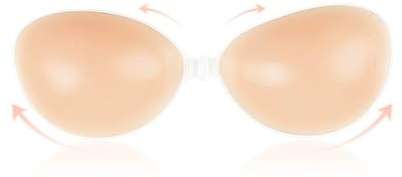 HMCEY Sujetador Adhesivo Push Up,Sujetador Invisible Silicona,Sujetadors Sin Tirantes Push Up,Pegatina Sujetadors Sin Espalda Adhesivo,Sticky Bra Reutilizable,Pezoneras Silicona para Vestidos Boda-B