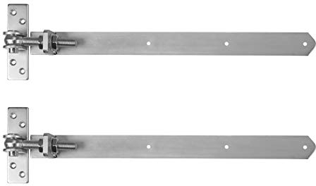 2 x SOTECH Gartentorband 495-550 mm M16 Stahl verzinkt Garten-Torband Torscharnier Torbeschlag