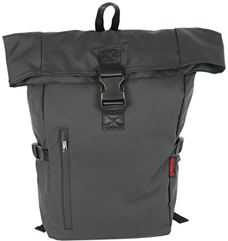J JONES JENNIFER JONES Kurierrucksack wasserdichter Rucksack Fahrradrucksack Daypack mit Laptopfach + Tabletfach (Schwarz)