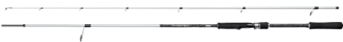 Mitchell Tanager SW Spinnrute | Salzwasser-Boots- und Küstenangelrute für Meeresangler | Langlebiges Carbon Composite | Leicht & korrosionsbeständig | Unisex, Silber/Schwarz, 2,1m | 10-40g