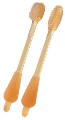 OralGos Juego de cepillos de dientes para entrenamiento y dentición para bebés, limpiador de lengua de silicona, primer cepillo de dientes para niños pequeños, regalo de ducha