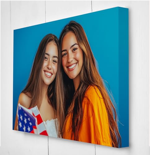 Star Online Personalised A2 Canvas Photo Prints Custom Framed Family on Canvas Personalised Pictures Gifts For Men & Home Décor For Living Room (61x41cm (16x24in)
