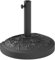 Outsunny Base para Sombrilla Semicircular Soporte para Parasol Pie para Sombrilla con Relleno de Cemento Peso 12 kg para Jardín Terraza Negro