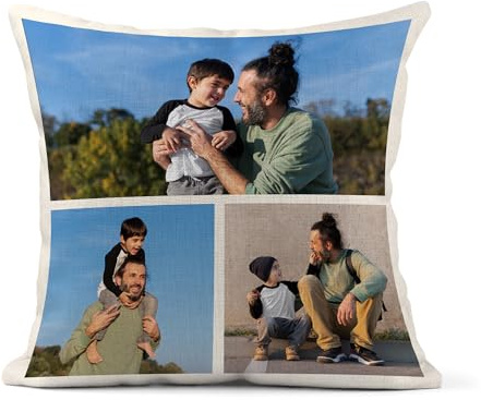 Print Maniacs Personalised Wedding Gifts for Him and Her, Personalised Cushions with Photos, Customised Cushions Adults, Custom Photo Pillow, Personalised Gifts for Women and Men