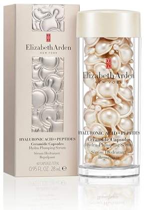 Elizabeth Arden Hyaluronic Acid + Peptides Ceramide Capsules Hydra-Plumping Serum, 60 Capsules, 0.95 fl oz