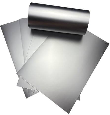 ASENME papel Artístico A4 – Cartulina Metálica para Manualidades Premium Cartulinas metalizadas mate (Plata, A4/30 Unidades)