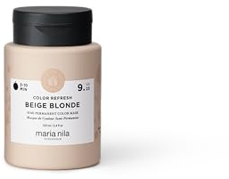 Maria Nila Colour Refresh, Beige Blonde 100 ml, Beige Hårmask med Kall Ton, Semipermanenta pigment, 100% veganska och sulfat-/parabenfria
