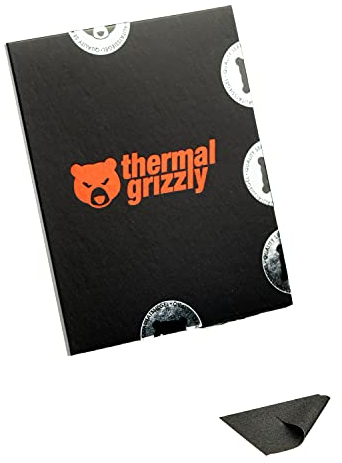 Thermal Grizzly - Carbonaut (31x25x0,2mm) - Für Intel/AMD-CPUs - Carbon-Thermopad für maximale Wärmeleitfähigkeit - Wiederverwendbare und anpassungsfähige Oberfläche CPU/GPU/PS4/PS5/Xbox