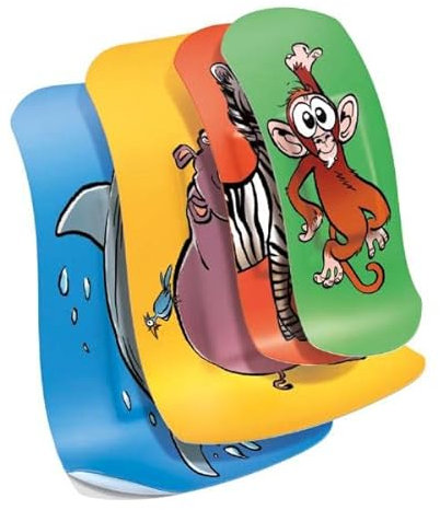 Bsn Medical Leukoplast 7645804 - Cerotto per bambini, 4 cerotti di fissaggio da 3,8 x 6,3 cm e 8 1,9 x 5,6 cm