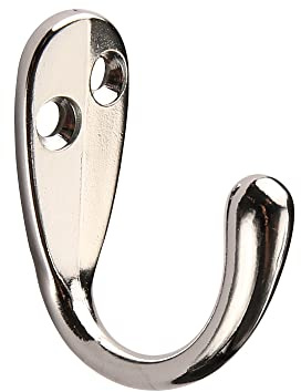 HASWARE 6 piezas de gancho para abrigos, ganchos montados en la pared, ganchos para abrigos, ganchos para batas, perchas de gran resistencia con 12 piezas de tornillos para dormitorio, baño, cocina