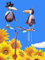 Pommerntraum ® | Regenmesser Niederschlagsmesser Pluviometer Rostoptik Prof. Dr. Rabe + Gattin - tolle Gartendeko (Rabe + Gattin)