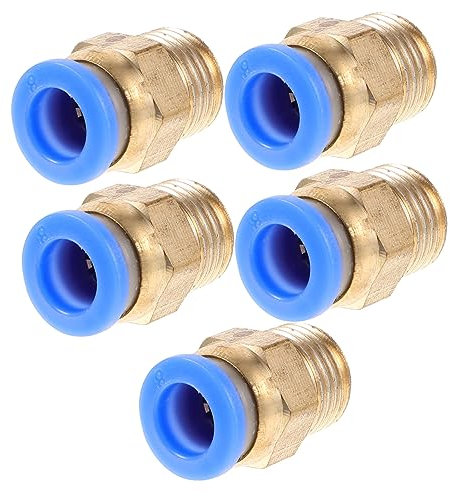 FUNOMOCYA Raccordo Tubo Aria 1/4 Pollice Connettore Pneumatico Plastico Raccordo A Crimpare Adattatore Raccordi Air Tool Riparatore Tubi Aria