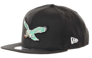 New Era Philadelphia Eagles NFL Black 9Fifty Original Fit Snapback Cap - One-Size