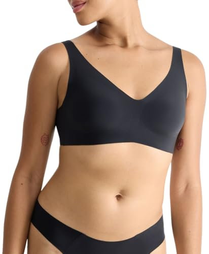 sloggi Damen Zero Feel 2.0 Soft Bra, Schwarz, XL Große Größen EU