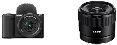 Sony ZV-E10 II | Appareil Hybride à objectifs interchangeables APS-C avec 16-50 mm f/3.5-5.6 (Vidéo 4K60p 4:2:2 10 Bits, 26 MP, Stab. Digitale, Eye AF en Temps réel) + 11F18