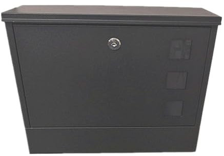 DGSYUAN Cassetta per Lettere Cassetta Postale in Acciaio Zincato con Linea Sottile E Fessura per Giornali Cassetta Postale A Parete con Serratura Cassetta Postale