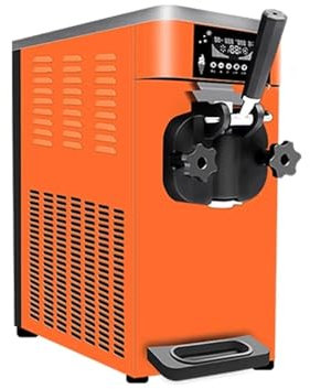 QXIWAOE Macchina per Gelato Macchina per Gelato da Tavolo Commerciale Macchina per Gelato Cono Macchina per Gelato Soft Completamente Automatica a Testa Singola Macchina per Gelato (Colore: B)